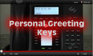 Personal greeting keys